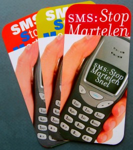 Text message campaign against torture, ca. 2000-2005 Courtesy of Archive Amnesty International Netherlands, IISH, Amsterdam